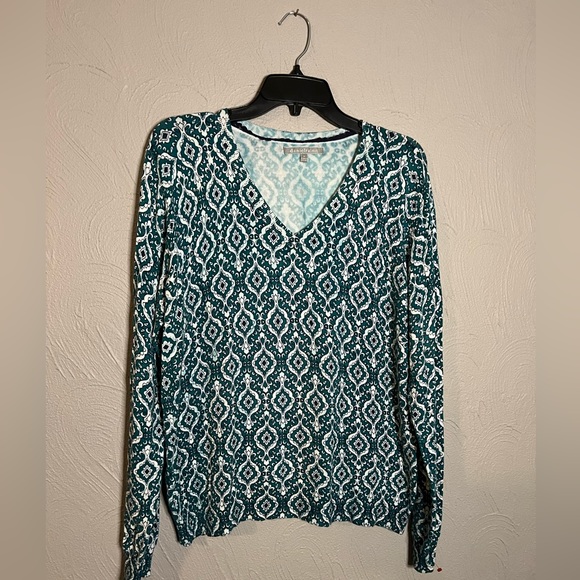 Daniel Rainn long sleeve pattern top size - Picture 2 of 5